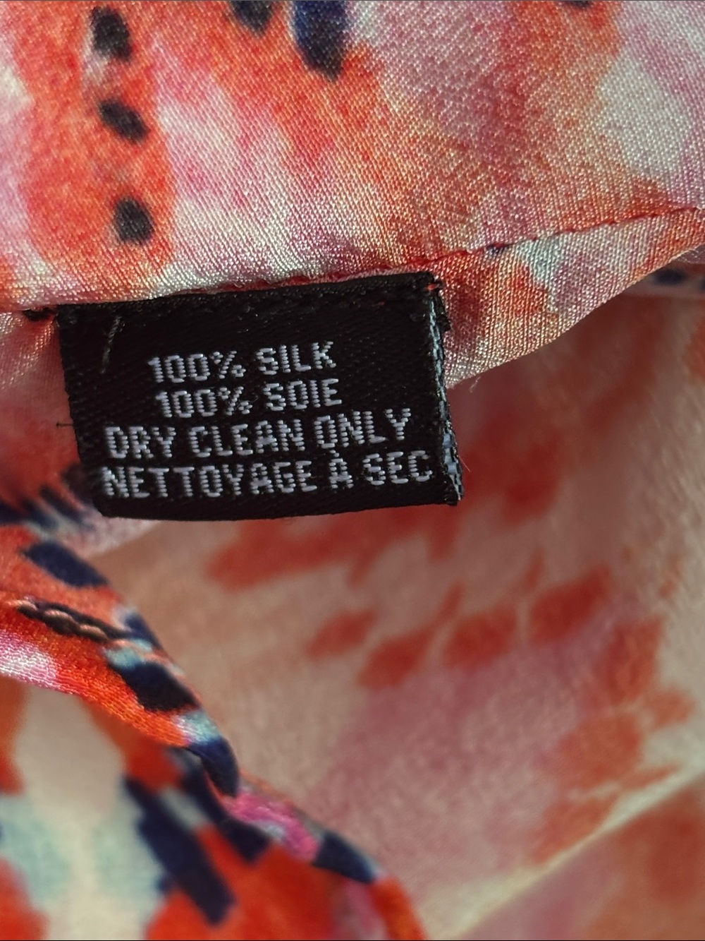 Tolani 100% silk top - kaftan style blouse * sz L * - Picture 6 of 8